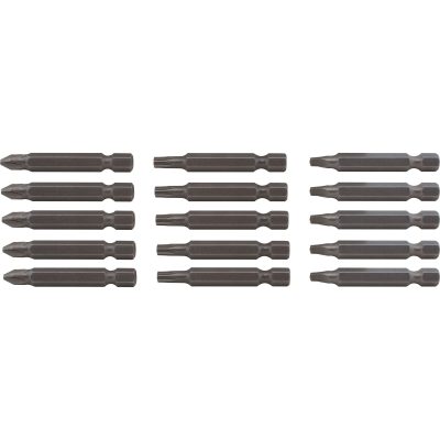 2-in Phillips, Square/Robertson TORX? Screwdriving Set (15 pc)