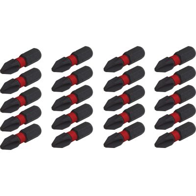 Impact Rated 20 Pc. 1-In. Phillips #2 Screwdriving Bits