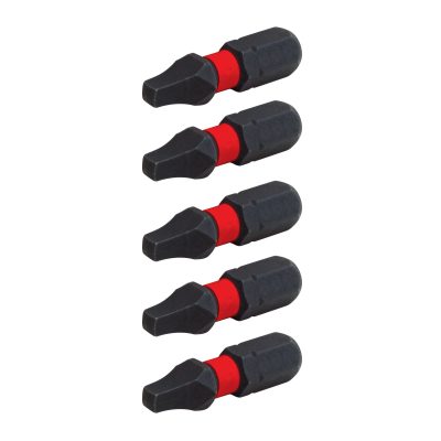 Impact Rated 1-In. Square/Robertson #2 Screwdriving Bits
