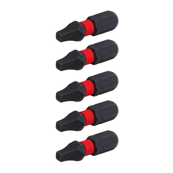 Impact Rated 1-In. Square/Robertson #2 Screwdriving Bits