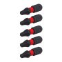 Impact Rated 1-In. Square/Robertson #2 Screwdriving Bits