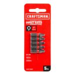 Impact Rated 1-In. Square/Robertson #2 Screwdriving Bits - Image 2