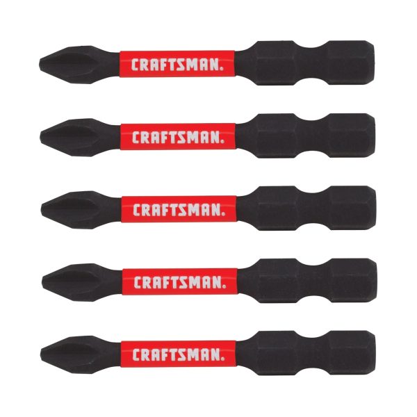 Impact Rated 2-In. Phillips #2 Screwdriving Set (5 Pk.)