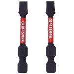 Impact Rated 2-In. Slotted #6-8 Screwdriving Bits (2 Pk.)