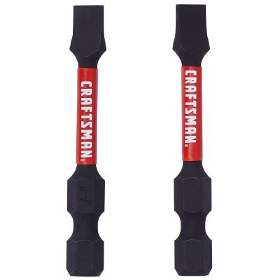 Impact Rated 2-In. Slotted #6-8 Screwdriving Bits (2 Pk.)