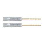 1/16-In. Hex Shank Titanium Nitride Coating Drill Bits (2 Pk.)