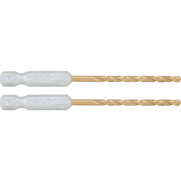 7/64-In. Hex Shank Titanium Nitride Coating Drill Bits (2 Pk.)
