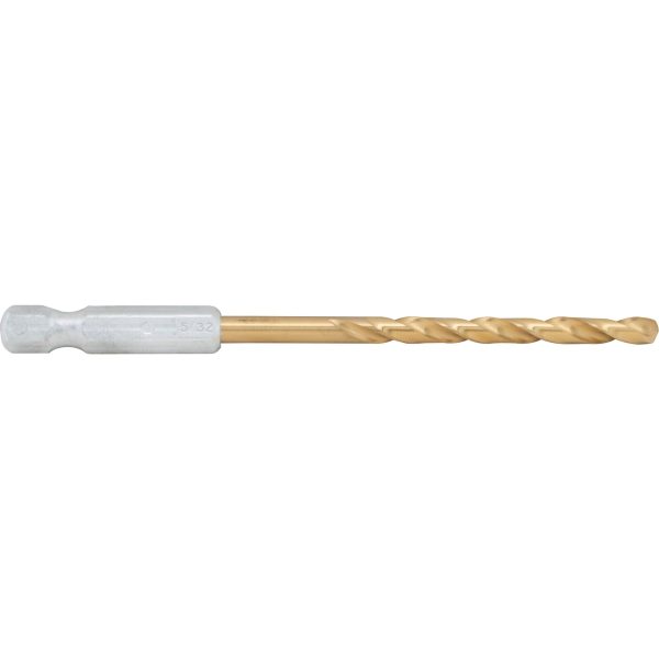 5/32-In. Hex Shank Titanium Nitride Coating Drill Bit (1 Pk.)