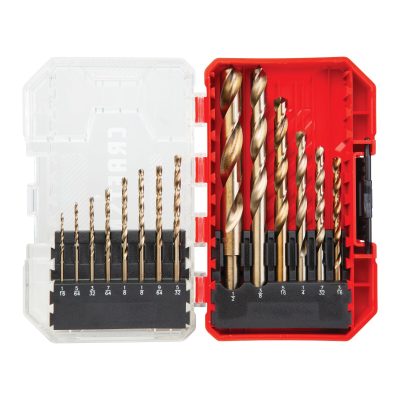 Gold Oxide Coated Drill Bit Set (14 pc)