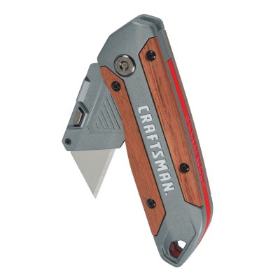 Wood Handle Folding Utility Knife