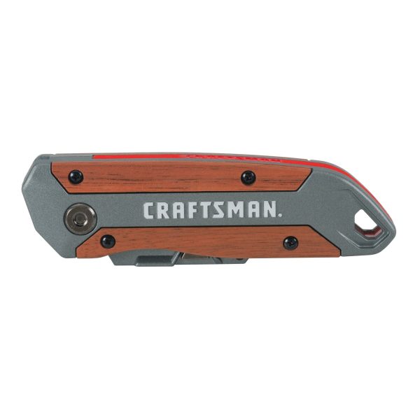 Wood Handle Folding Utility Knife - Image 2