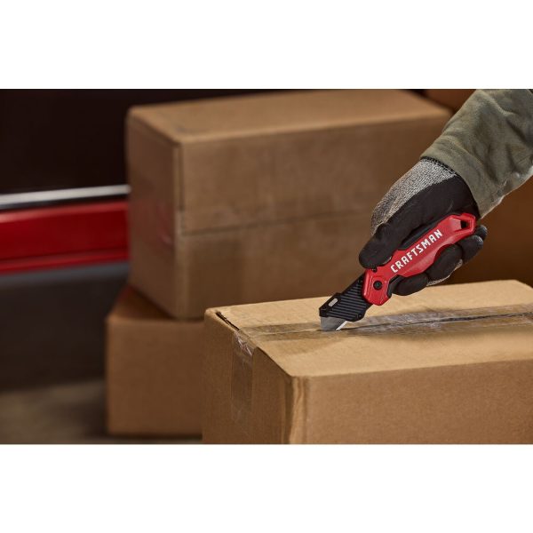 Folding Utility Knife with 3-Blade Storage - Image 2