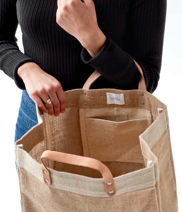 Large Natural Jute Market Tote - Image 3