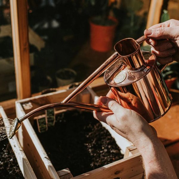 The Rowley Ripple Copper - 2 Pint Metal Watering Can - Image 2