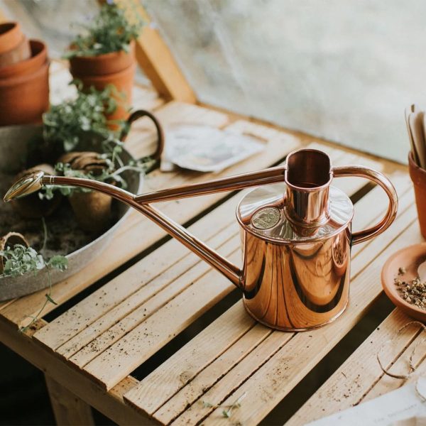 The Rowley Ripple Copper - 2 Pint Metal Watering Can - Image 5