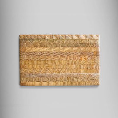 Premium Kiln Dried Larch Wood One Hander Large Cutting Board 15 x 9