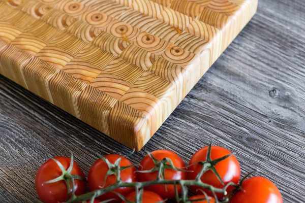 Premium Kiln Dried Larch Wood One Hander Medium Cutting Board 14 x 8 - Image 4