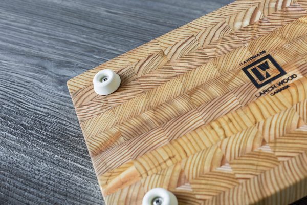 Premium Kiln Dried Larch Wood One Hander Small Cutting Board 12 x 7 - Image 3