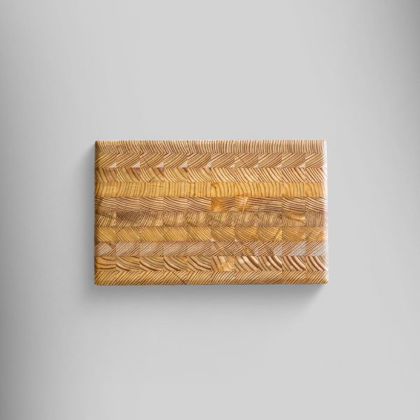 Premium Kiln Dried Larch Wood One Hander Small Cutting Board 12 x 7