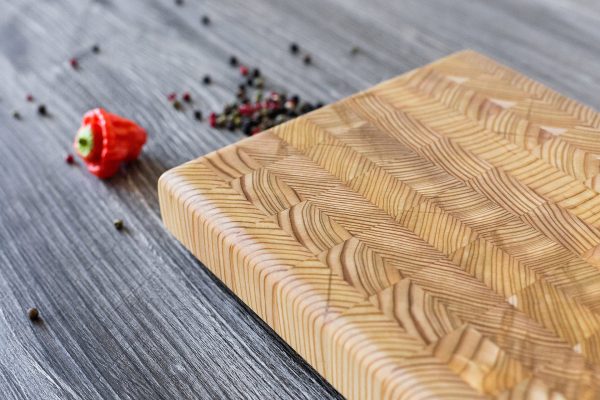 Premium Kiln Dried Larch Wood One Hander Small Cutting Board 12 x 7 - Image 5